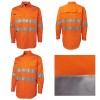 Orange Cotton Hi Vis Work Shirts Alt